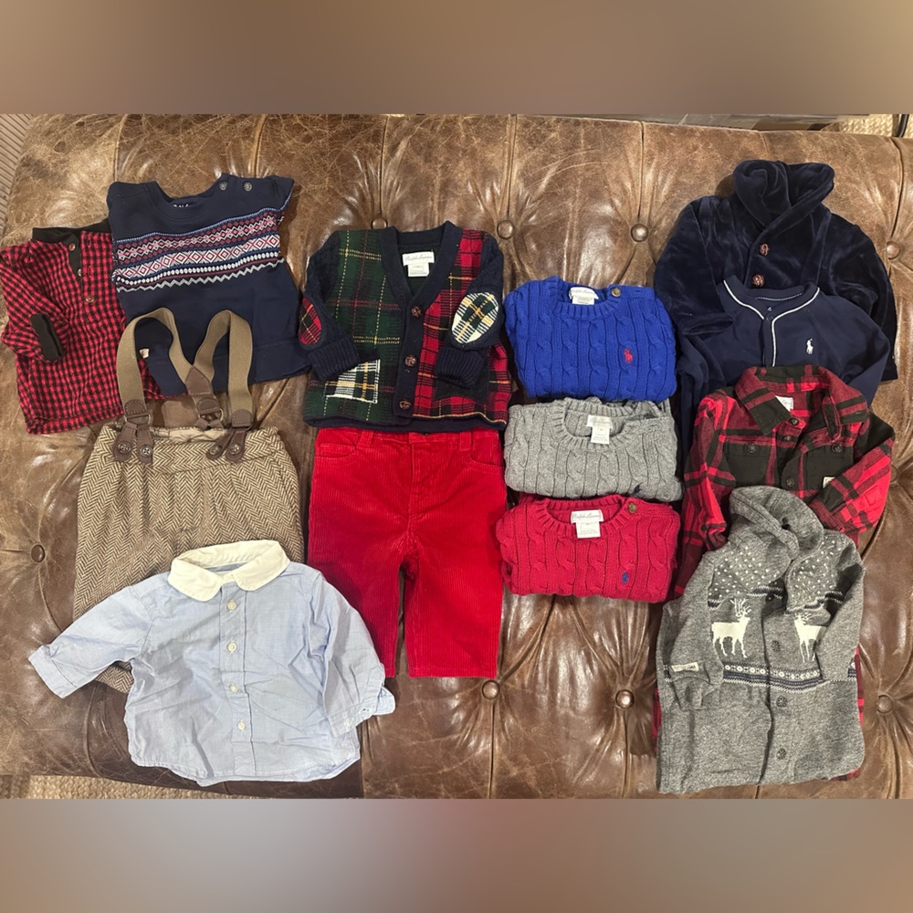 Ralph Lauren PREMIUM LABEL INFANT 3M BOYS HOLIDAY COLLECTION
